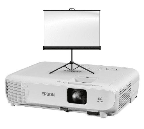 Projector and screen for rent near me